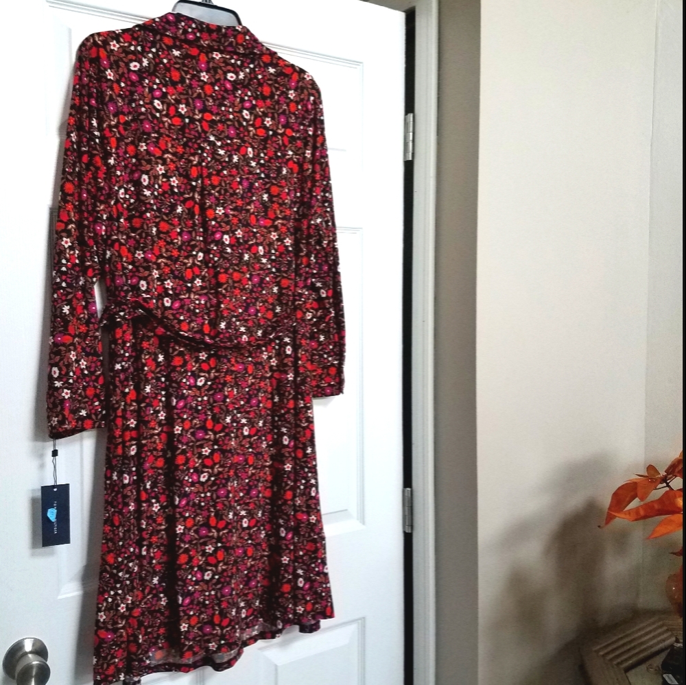 Tommy Hilfiger Ditsy Floral-Print Shirtdress - Picture 9 of 15